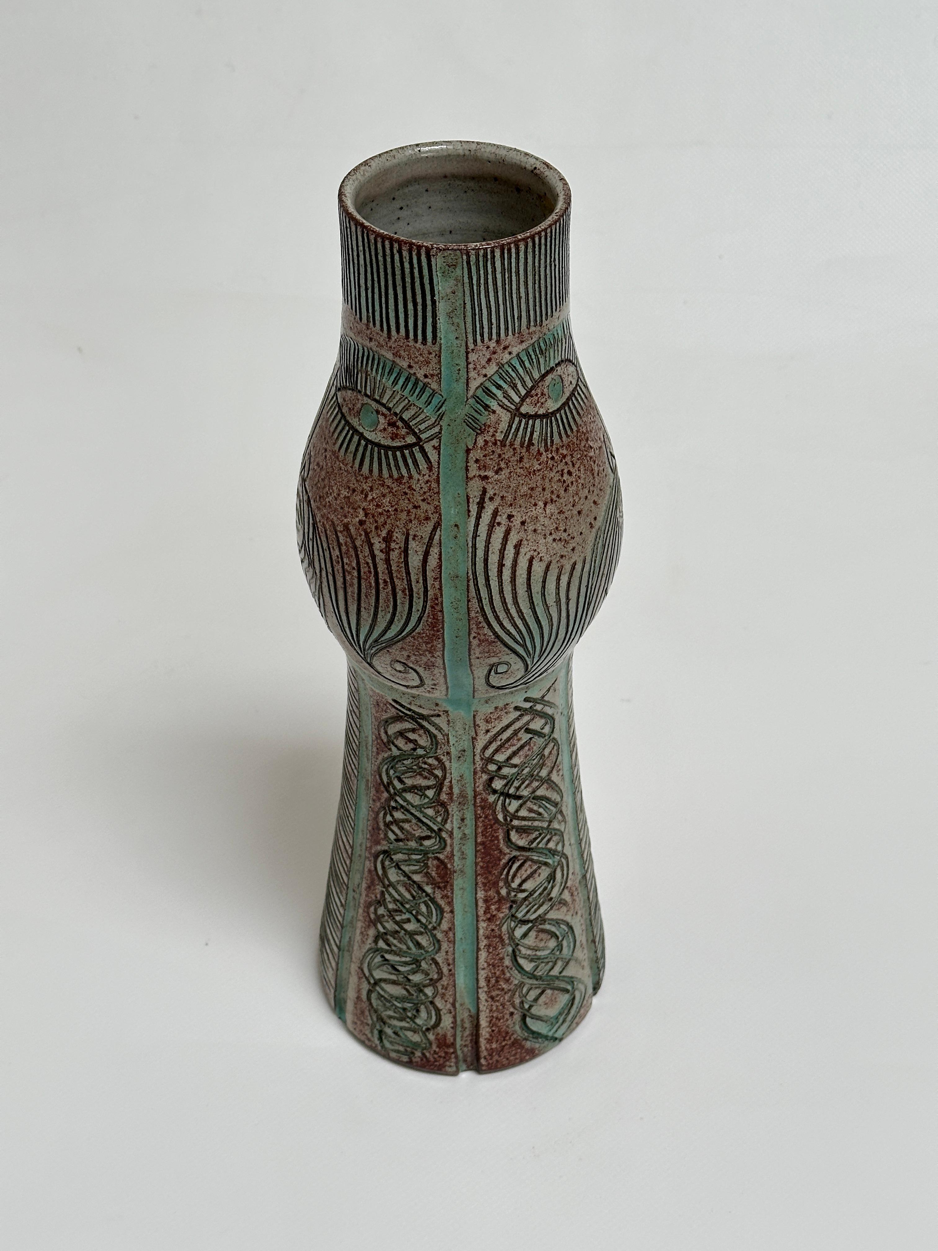 French Anthropomorphic Vase, Accolay, France c. 1960 For Sale