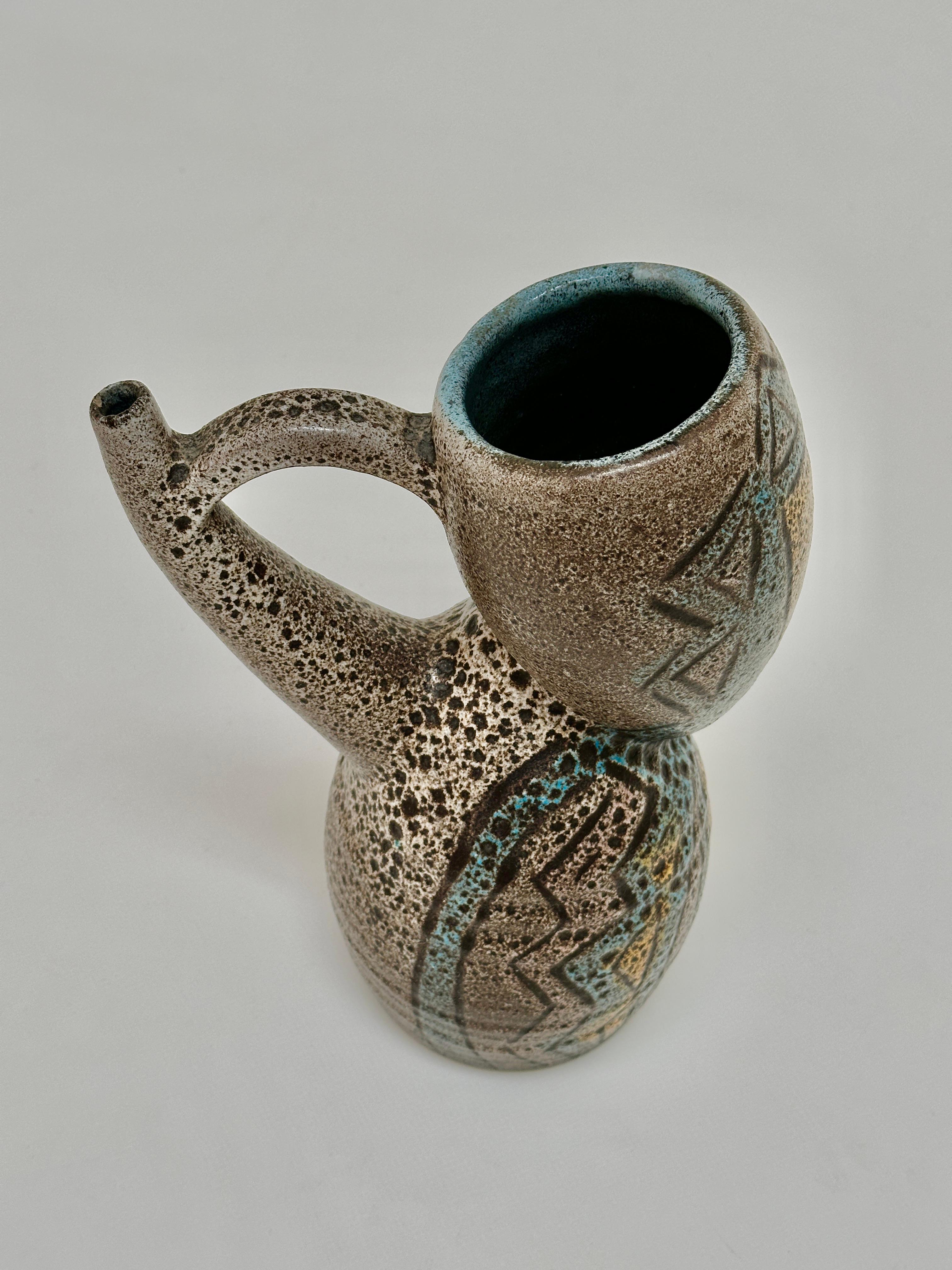 Francese Vaso antropomorfo, Accolay, Francia 1960 ca. in vendita