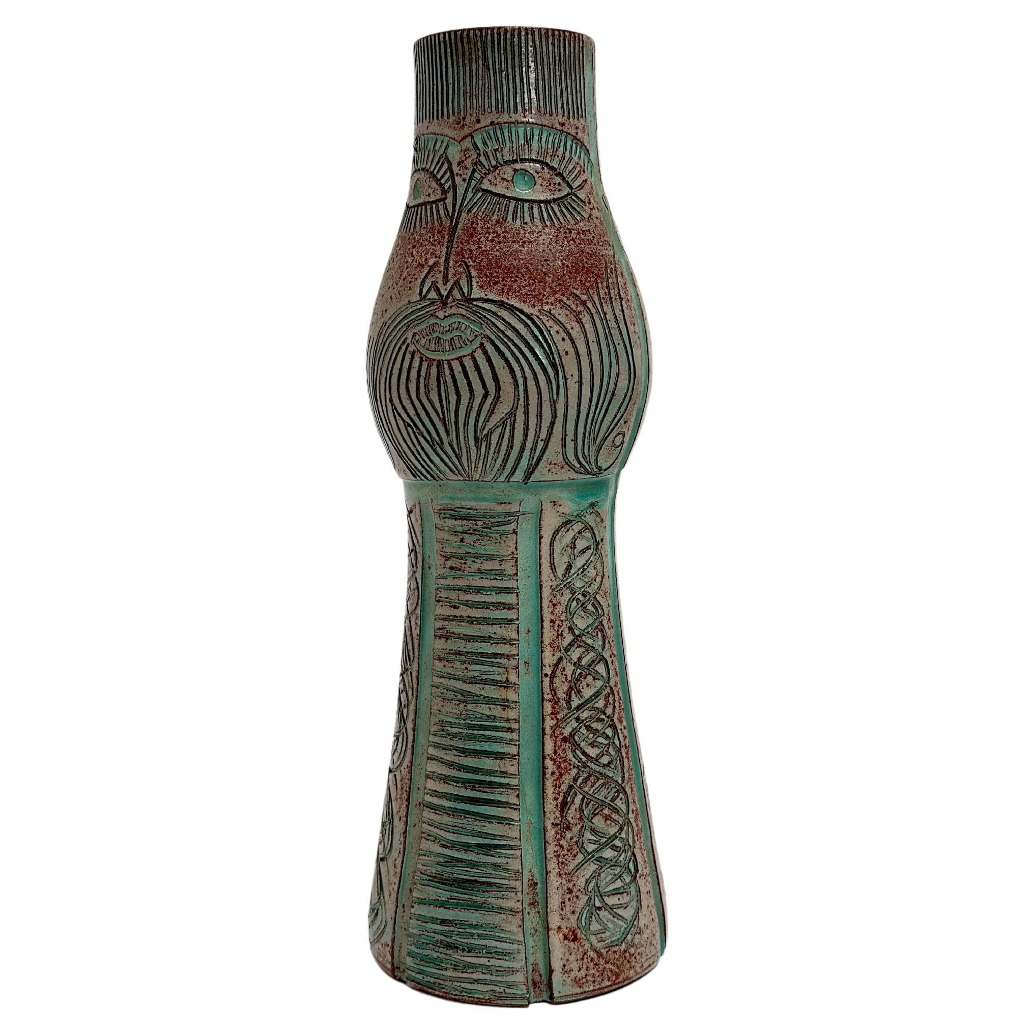 Anthropomorphic Vase, Accolay, France c. 1960 For Sale