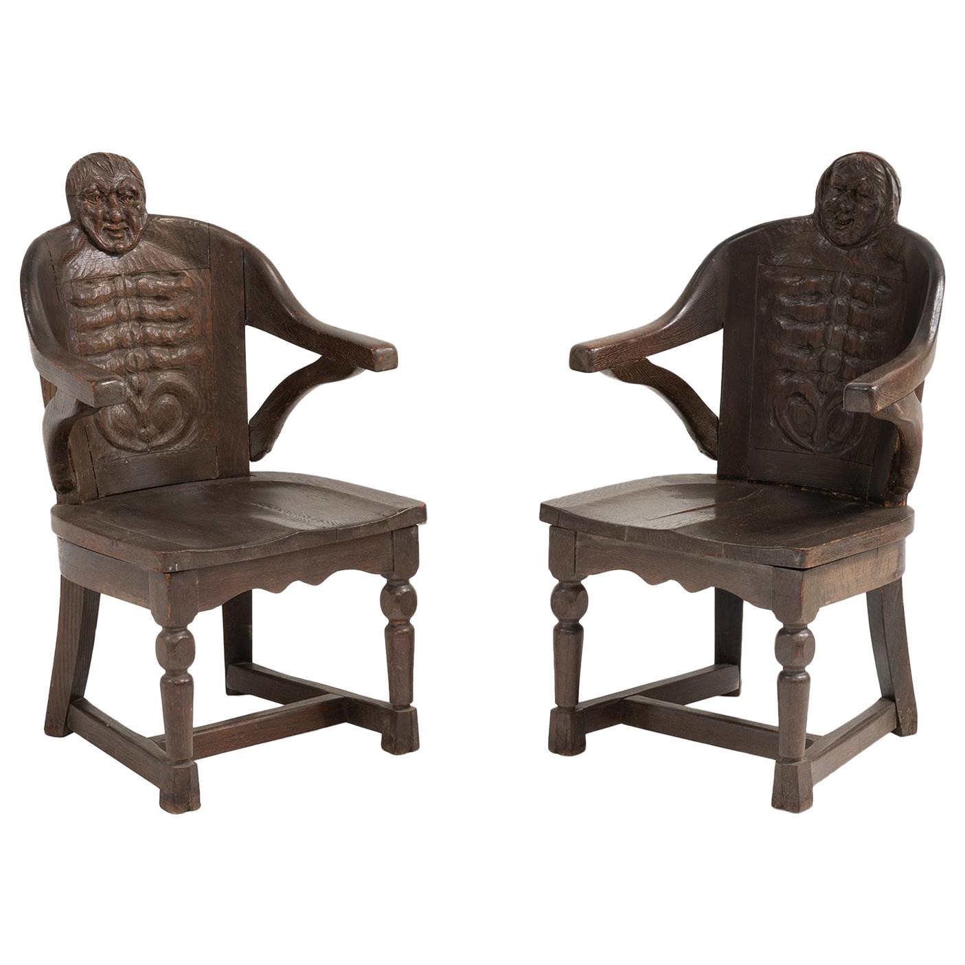 Anthropomorphismus-Stühle von J.B. Vansciver Co