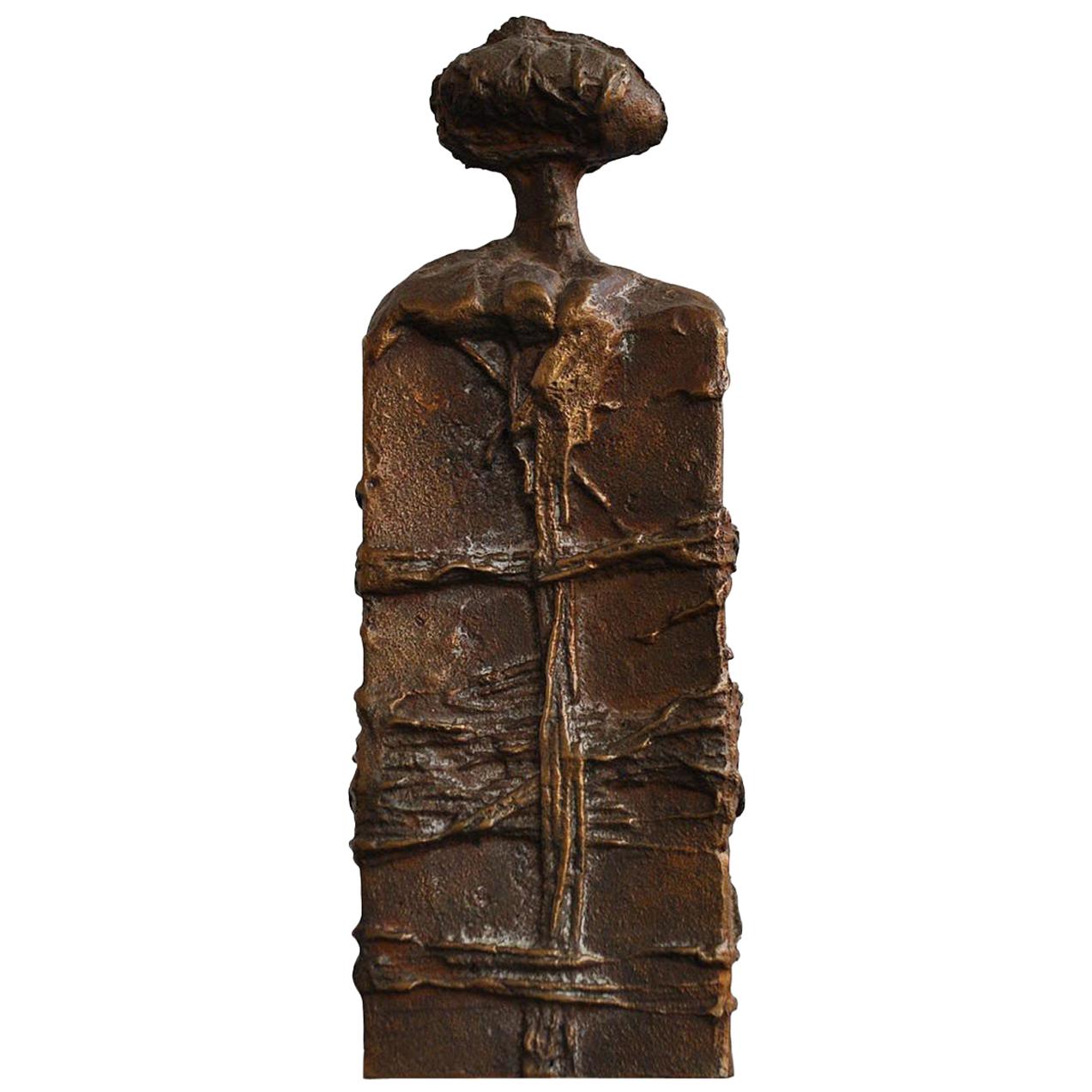 Anthropomorphous Bronze of Sebastiano Fini For Sale