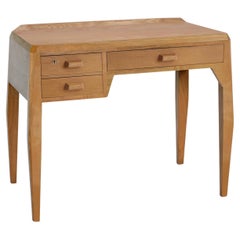 Anthroposophical Desk Designed By Felix Kayser, Hand Crafted Ash Wood, ca. 1930