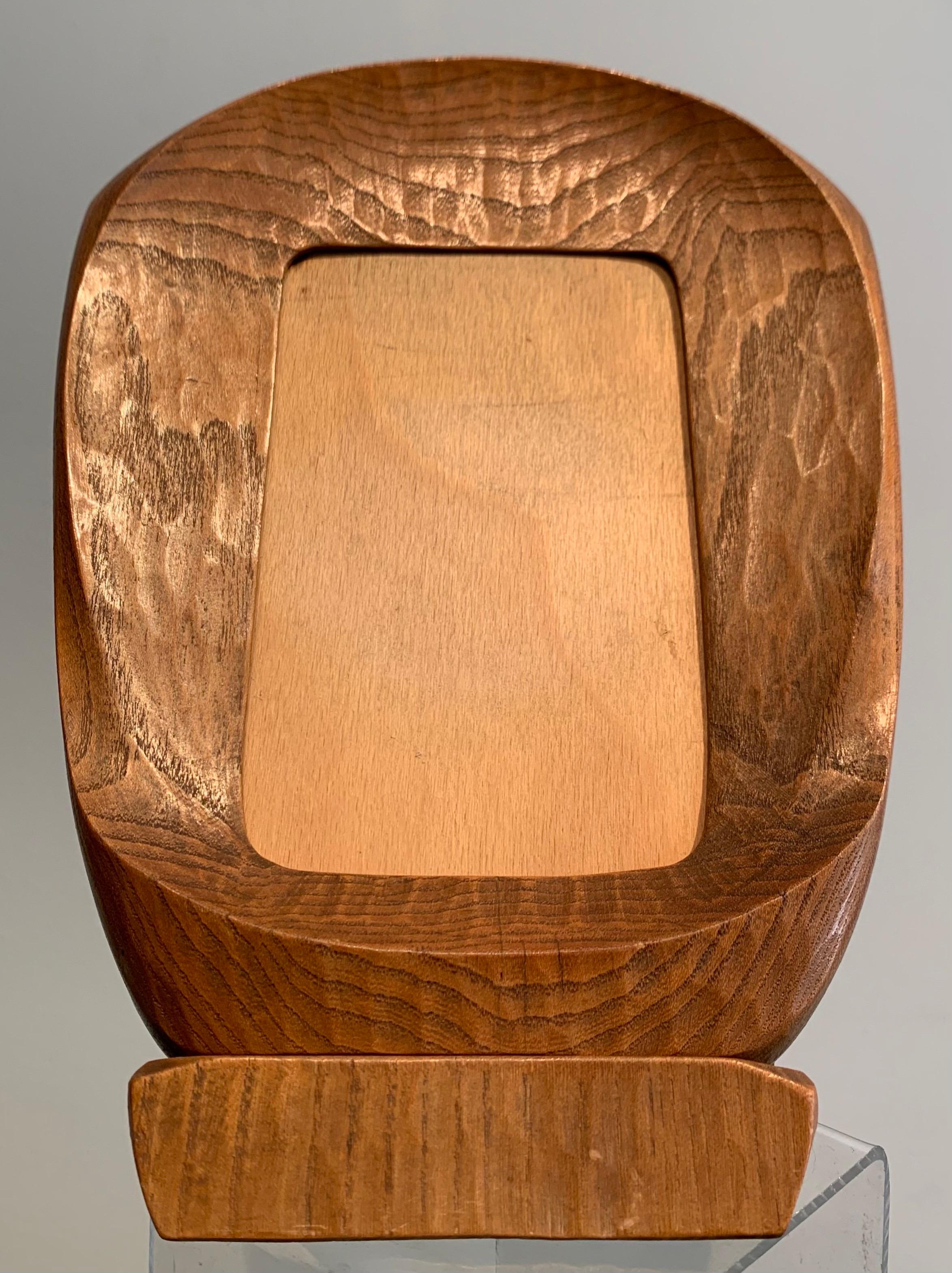 Wood Anthroposophical Frame and it’s Monogrammed Support, 1940s-50s, Rudolf Steiner For Sale