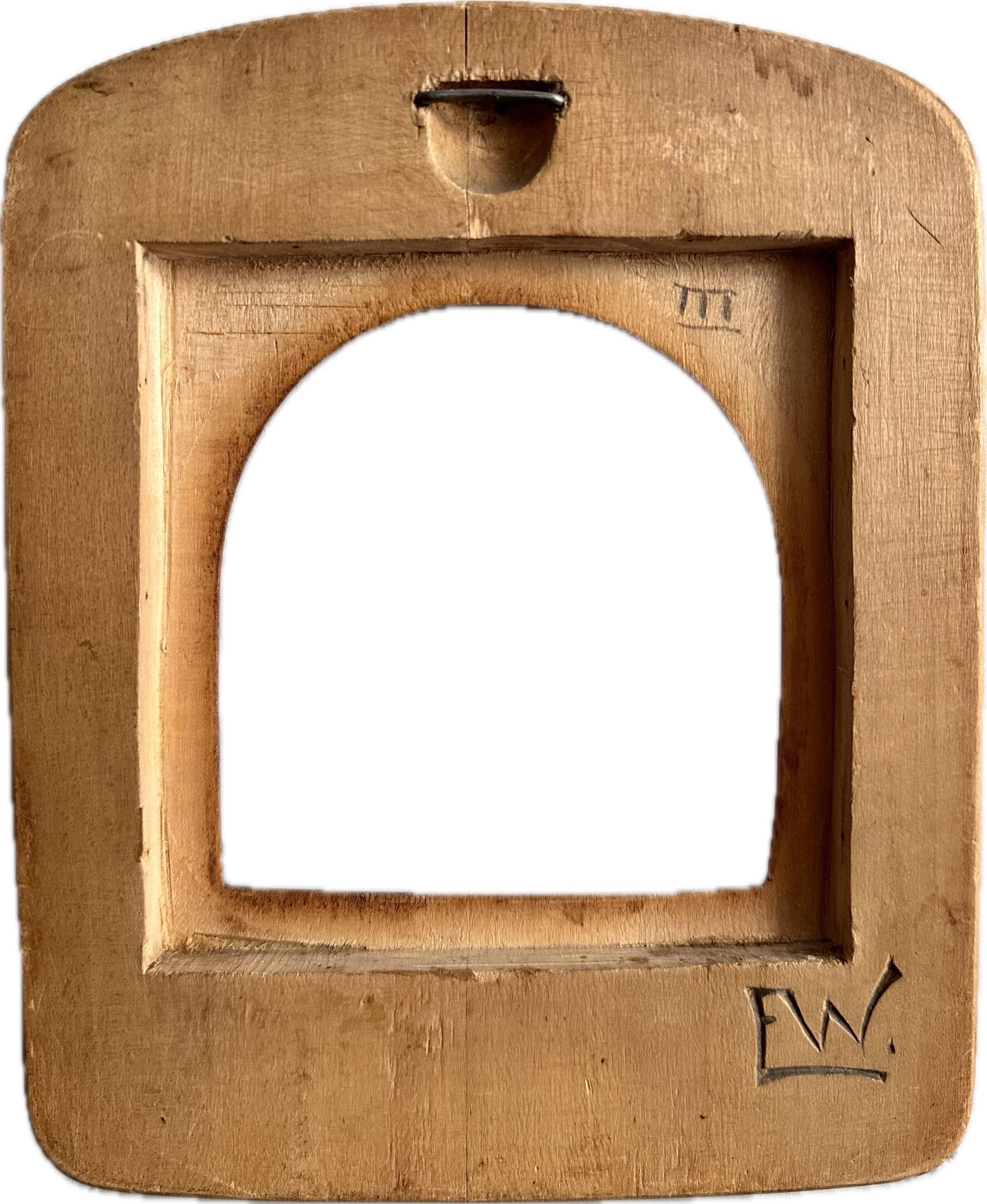 Swiss Anthroposophical Frame, Monogrammed, 1920-30s, Rufolf Steiner, Dornach Design. For Sale