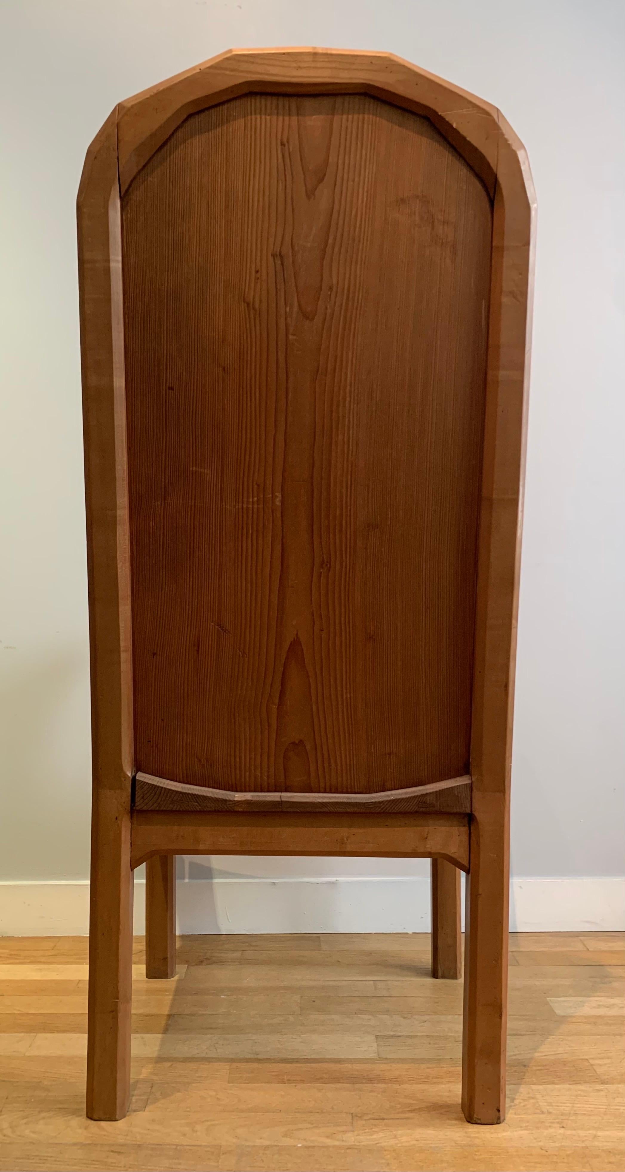 Wood Anthroposophical Meditation Armchair, Rudolf Steiner, Dornach, Switzerland 1920 For Sale