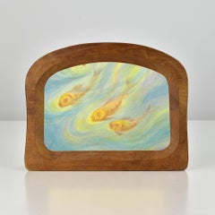 Marco de fotos antroposófico Rudolf Steiner de madera tallada a mano ca. 1930s