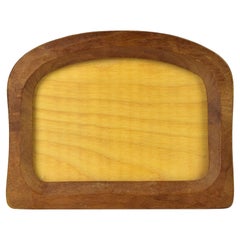 Anthroposophischer Rudolf Steiner Handgeschnitzter Holz Fotorahmen ca. 1930s