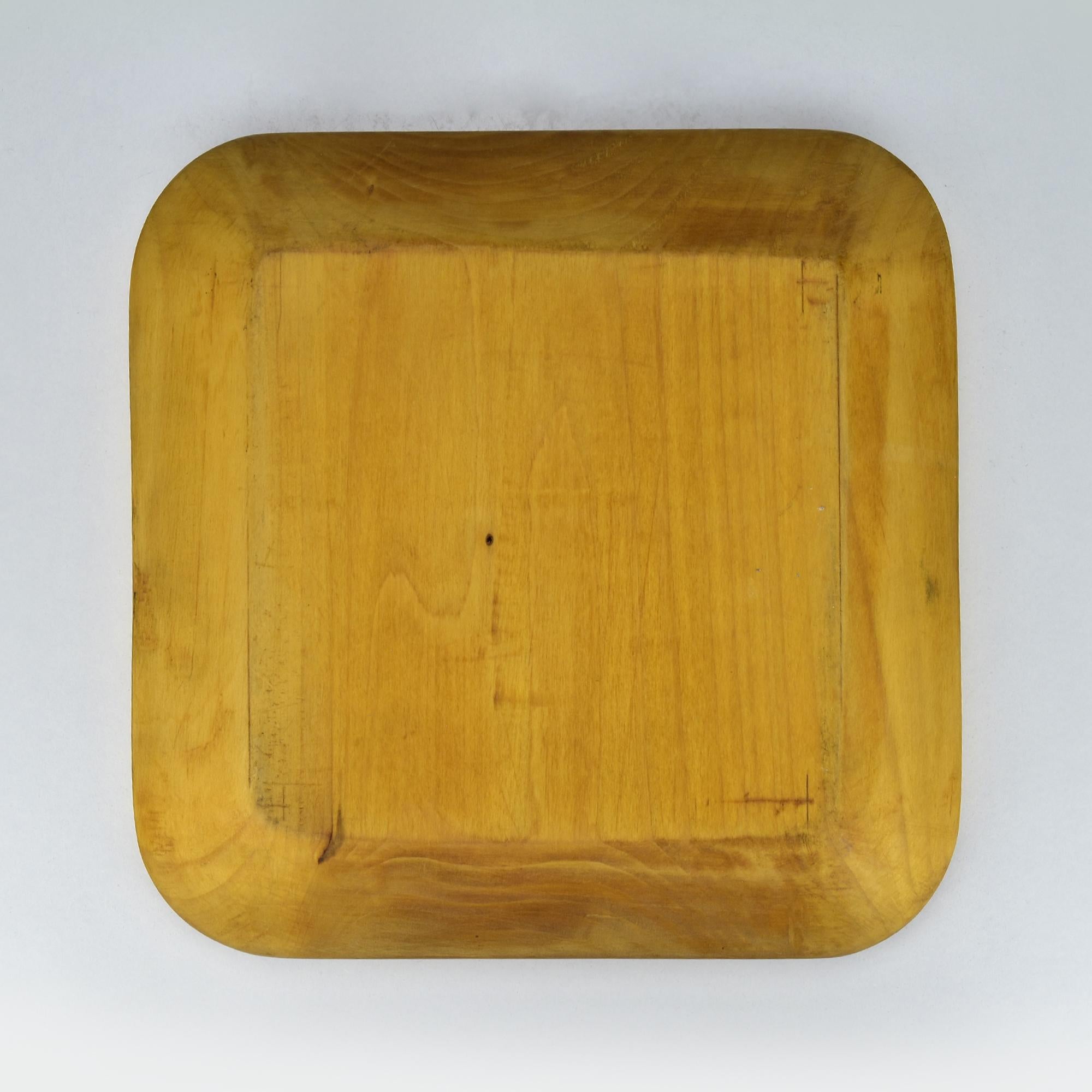 Anthroposophischer Rudolf Steiner Handgeschnitzte Wood Vide Poche Catch All ca. 1930er Jahre (Arts and Crafts) im Angebot