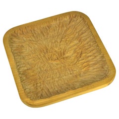 Antroposofica Rudolf Steiner scolpita a mano in Wood Vide Poche Catch All ca. 1930