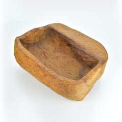 Bol de l'école anthroposophique Rudolf Steiner Catch All Chip en bois sculpté Wabi Sabi