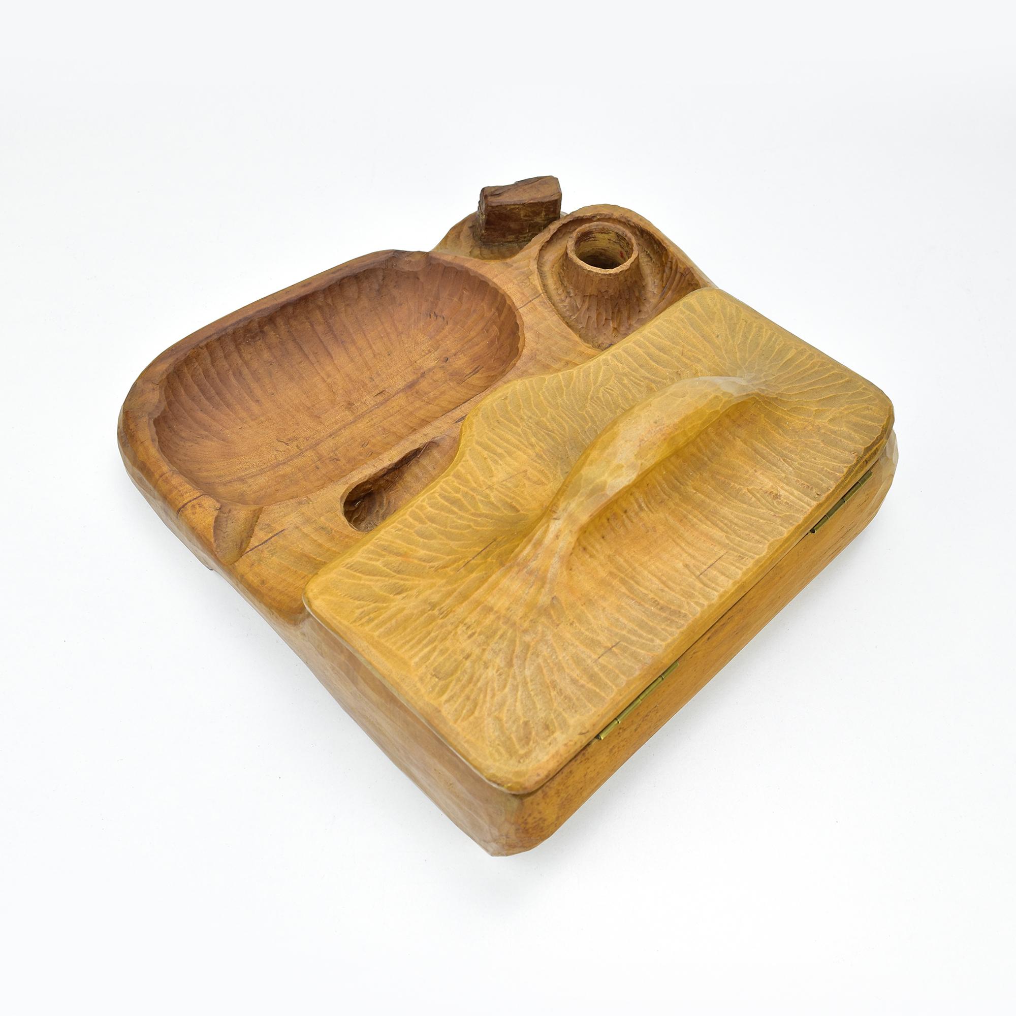 Anthroposophische Rudolf Steiner Schule Schreibtisch Organizer Smokers Stand 1920s (Holz) im Angebot