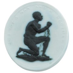 Antique Anti-Slavery Medallion, Wedgwood, circa 1790