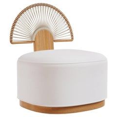 Antibes Outdoor Armchair with Sunburst Woven Cord Back