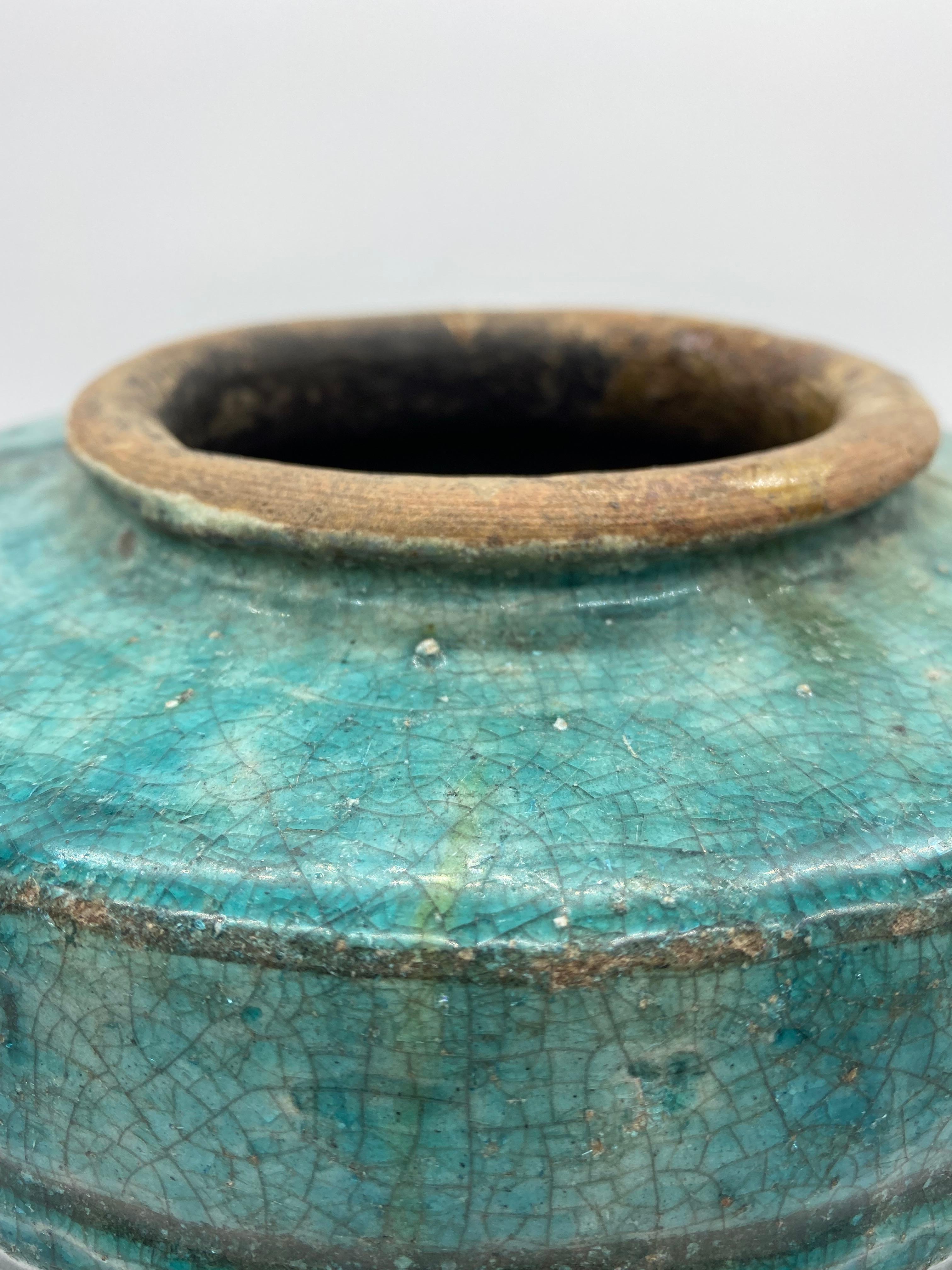 Antic Blue Martaban Style Jar 19th Century For Sale 3