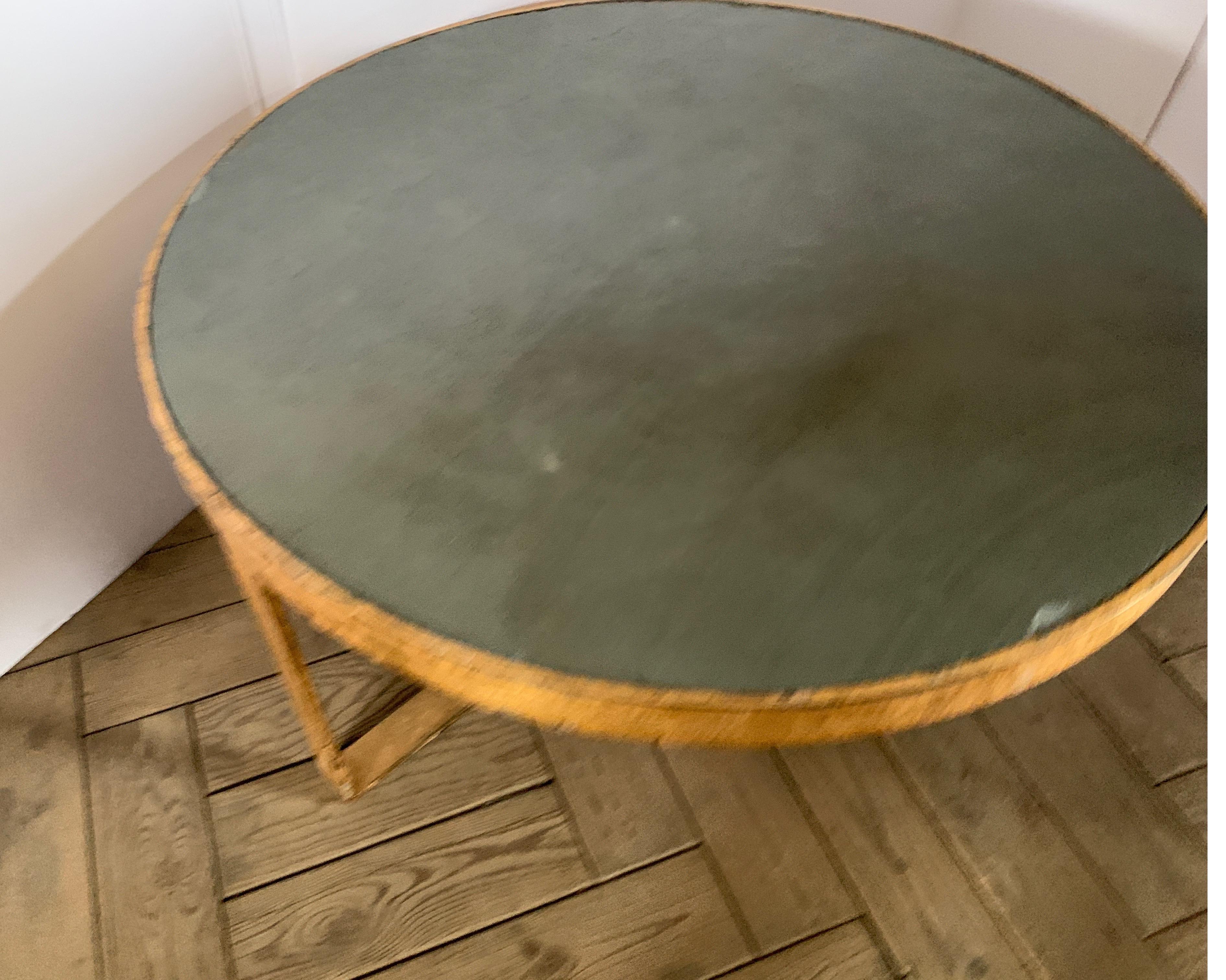 Antica Collection Fabricated Coffee Or Cocktail Table Of Iron And Slate In Good Condition In Houston, TX