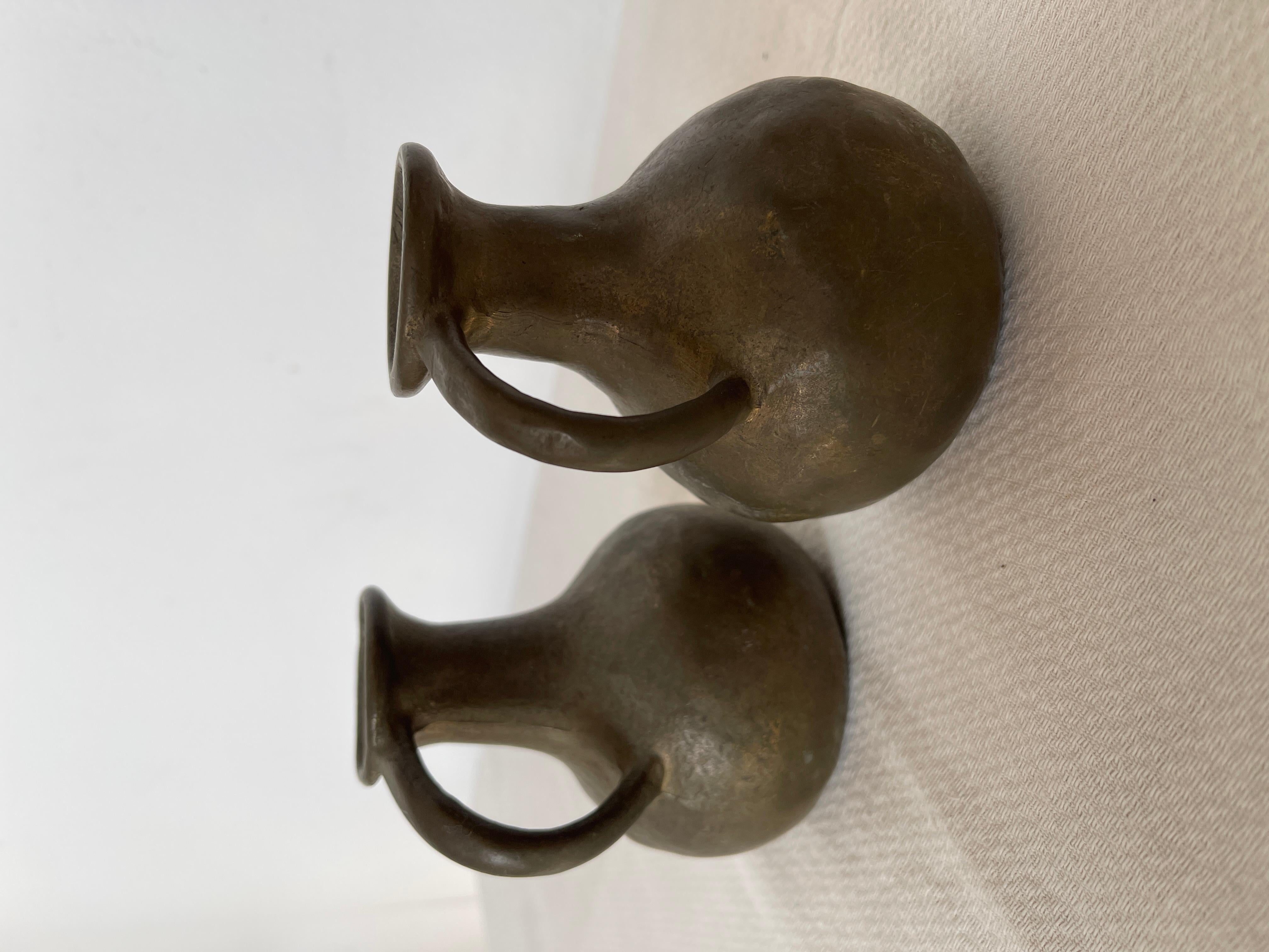 Antica coppia di vasi in bronzo massiccio, XIX secolo (Sonstiges) im Angebot