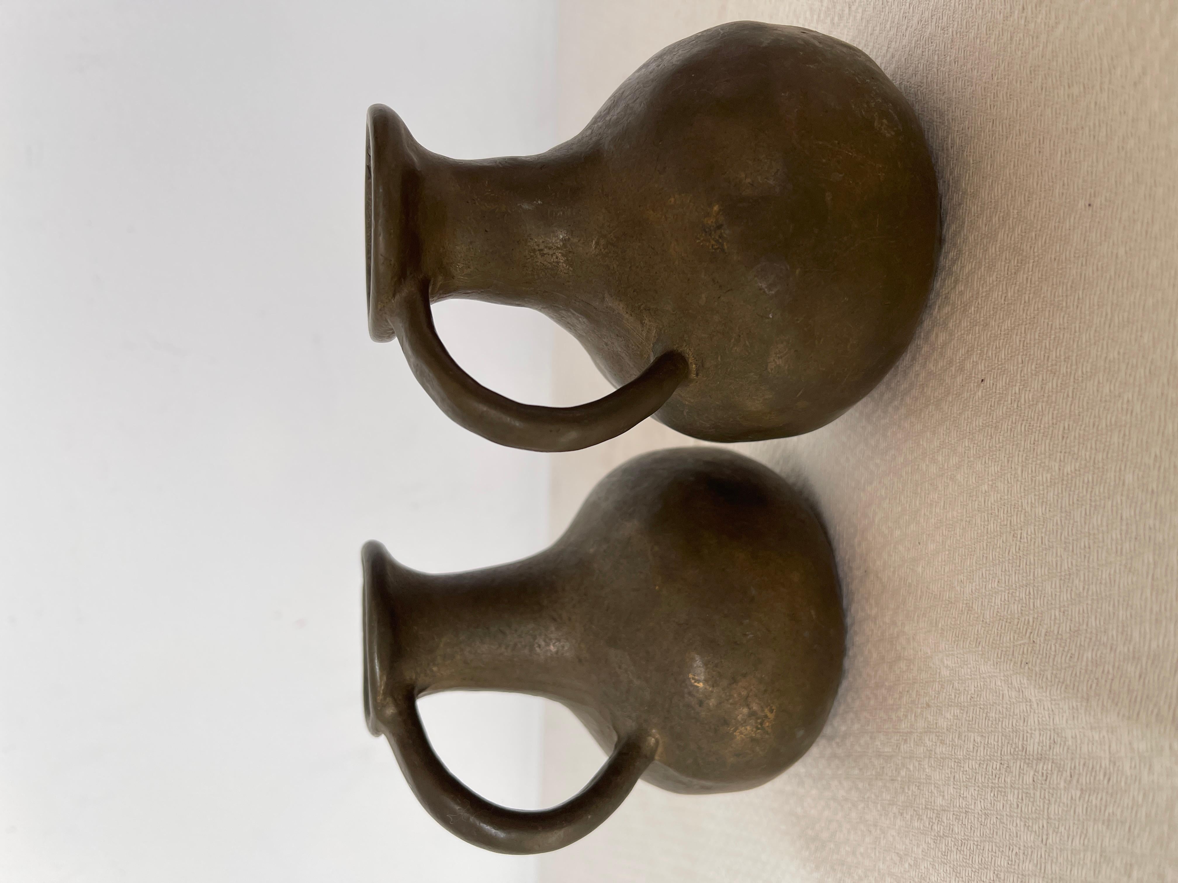 Antica coppia di vasi in bronzo massiccio, XIX secolo (19th Century) im Angebot