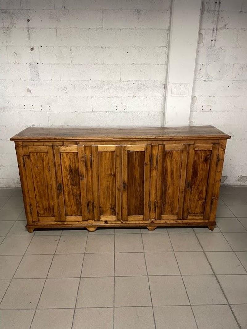 Rustic Antique rustic sideboard from the first half of the 1900s For Sale