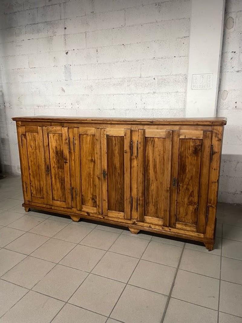 Italian Antique rustic sideboard from the first half of the 1900s For Sale