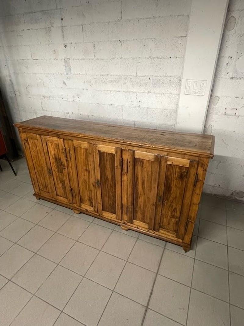 Antique rustic sideboard from the first half of the 1900s In Good Condition For Sale In SAN PIETRO MOSEZZO, NO