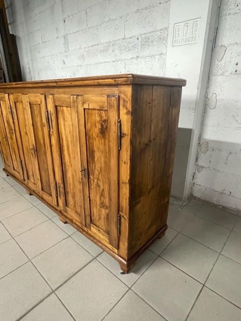 20th Century Antique rustic sideboard from the first half of the 1900s For Sale