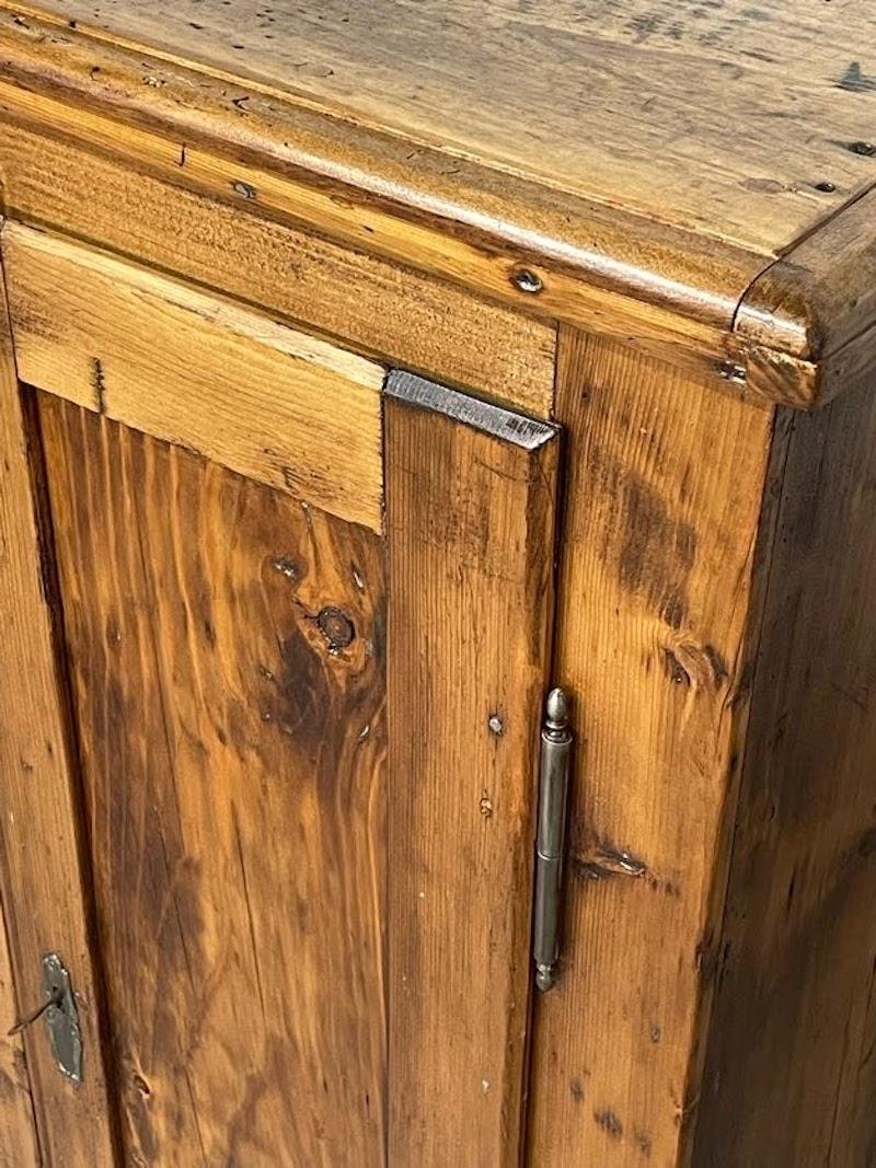 Wood Antique rustic sideboard from the first half of the 1900s For Sale