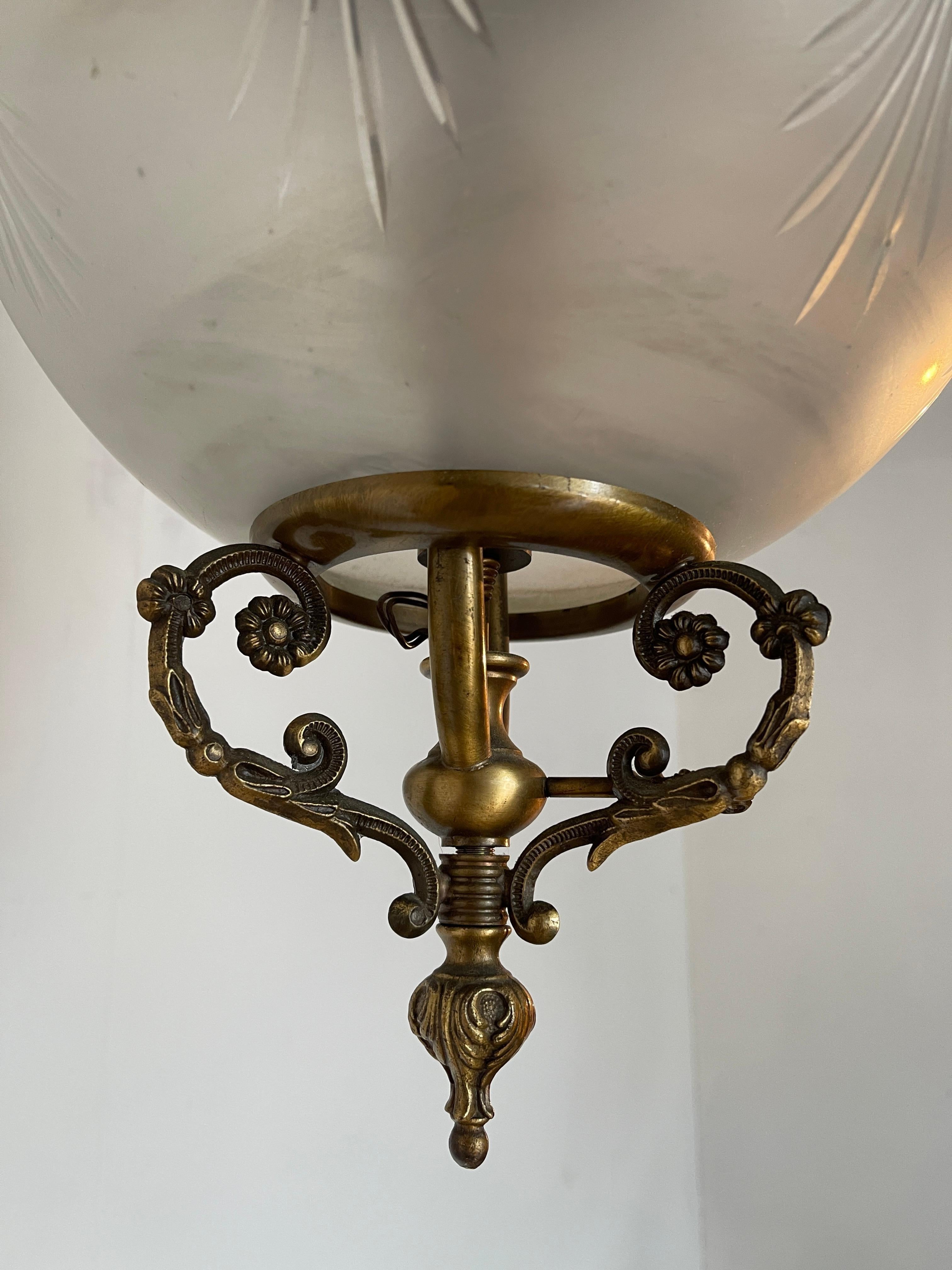 Antica lampada a sospensione in stile vittoriano del XX secolo en Bueno estado para la venta en Cantù, IT