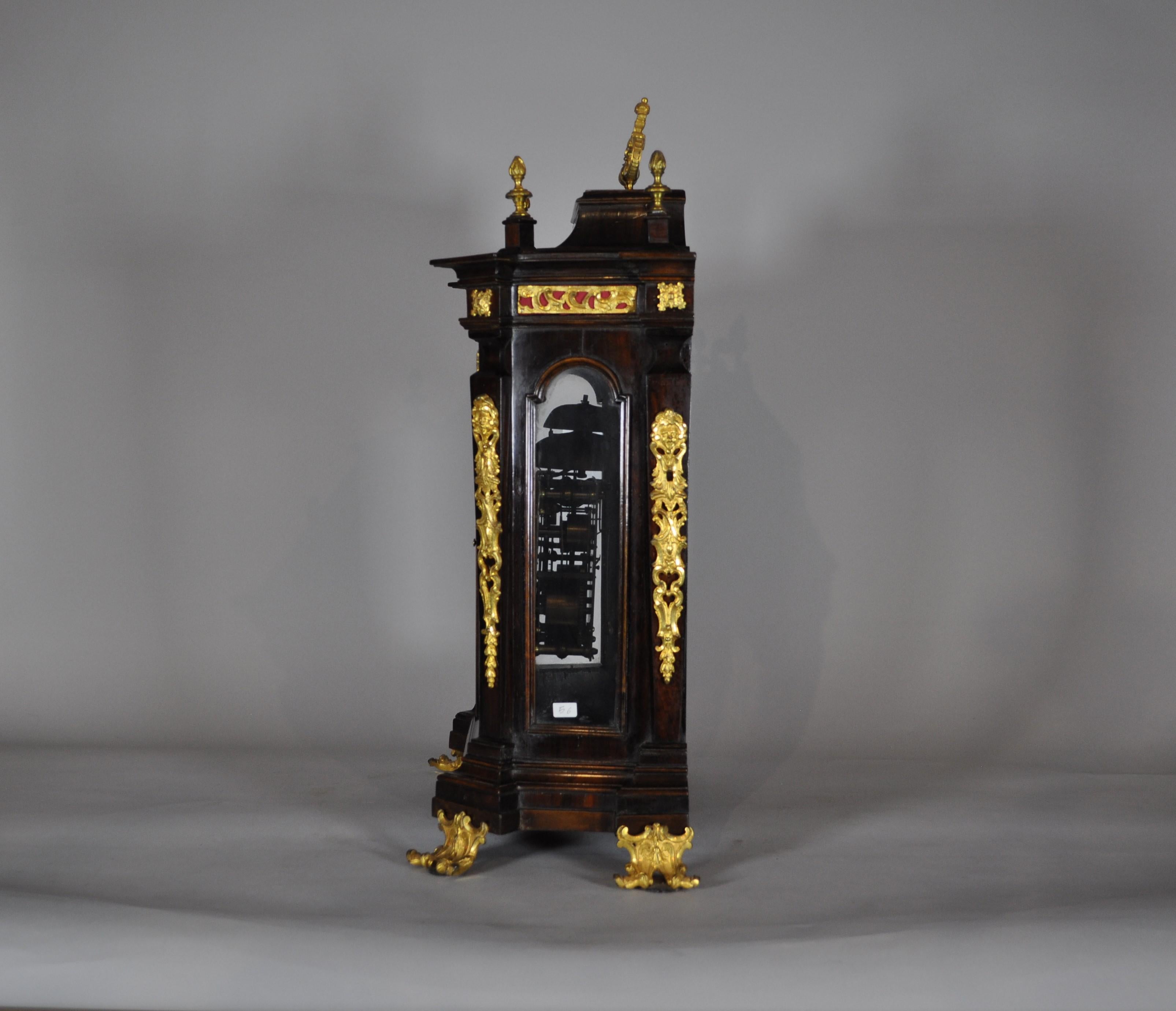 Antiguo reloj italiano de nogal, Pellegrino Amorotti, mediados del siglo XVIII Luis XV en venta