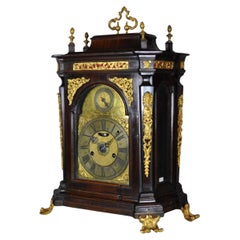 Antique Italian walnut clock, Pellegrino Amorotti, mid-18th century