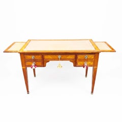 Antica Scrivania Da Centro Francese Stile Luigi Sedici Con Tiretti Circa 1850