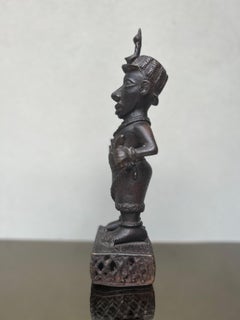 Antica scultura - bronzo - africana - Benin - XIX secolo -sculpture - African