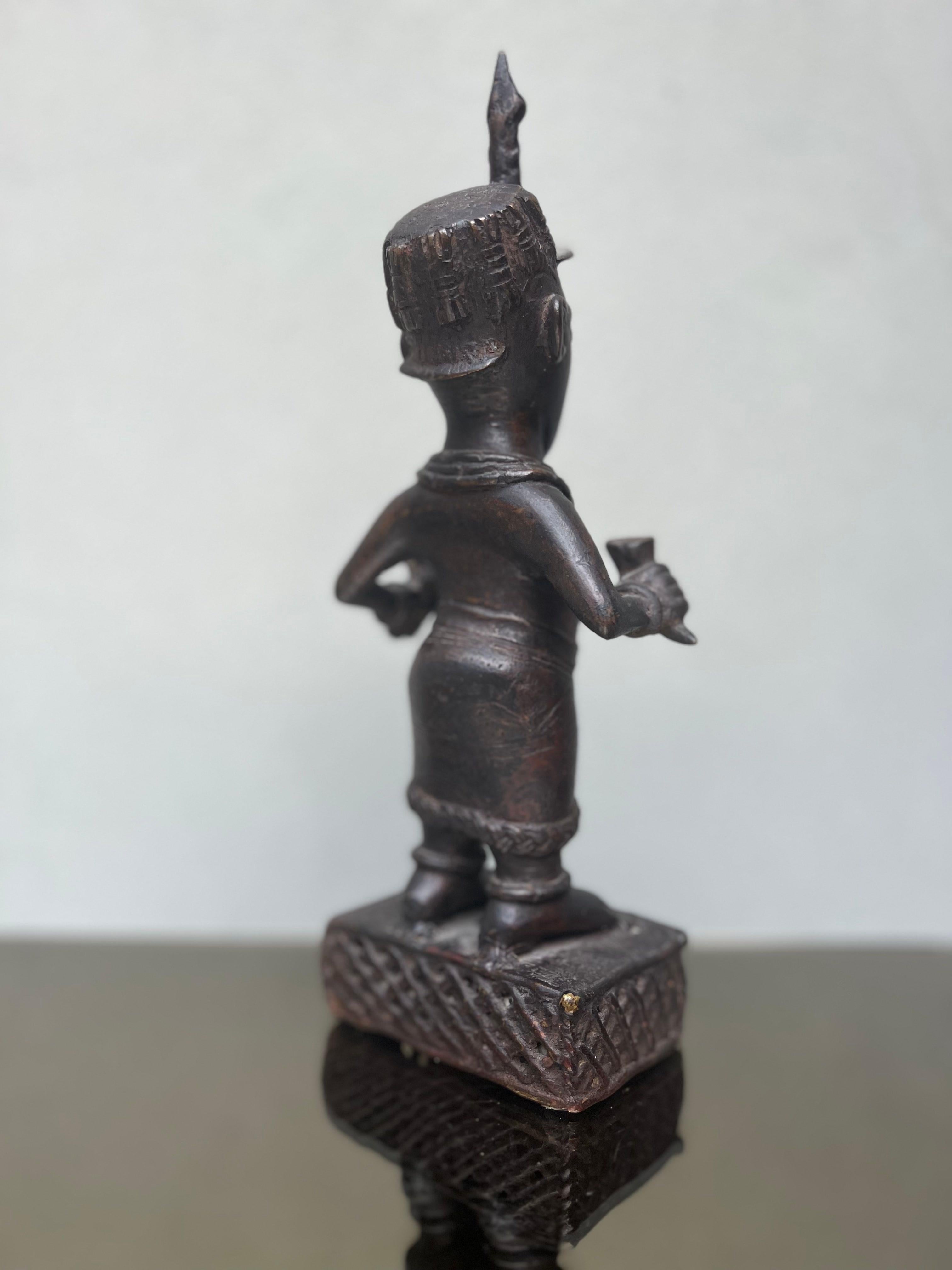 19th Century Antica scultura - bronzo - africana - Benin - XIX secolo -sculpture - African  For Sale