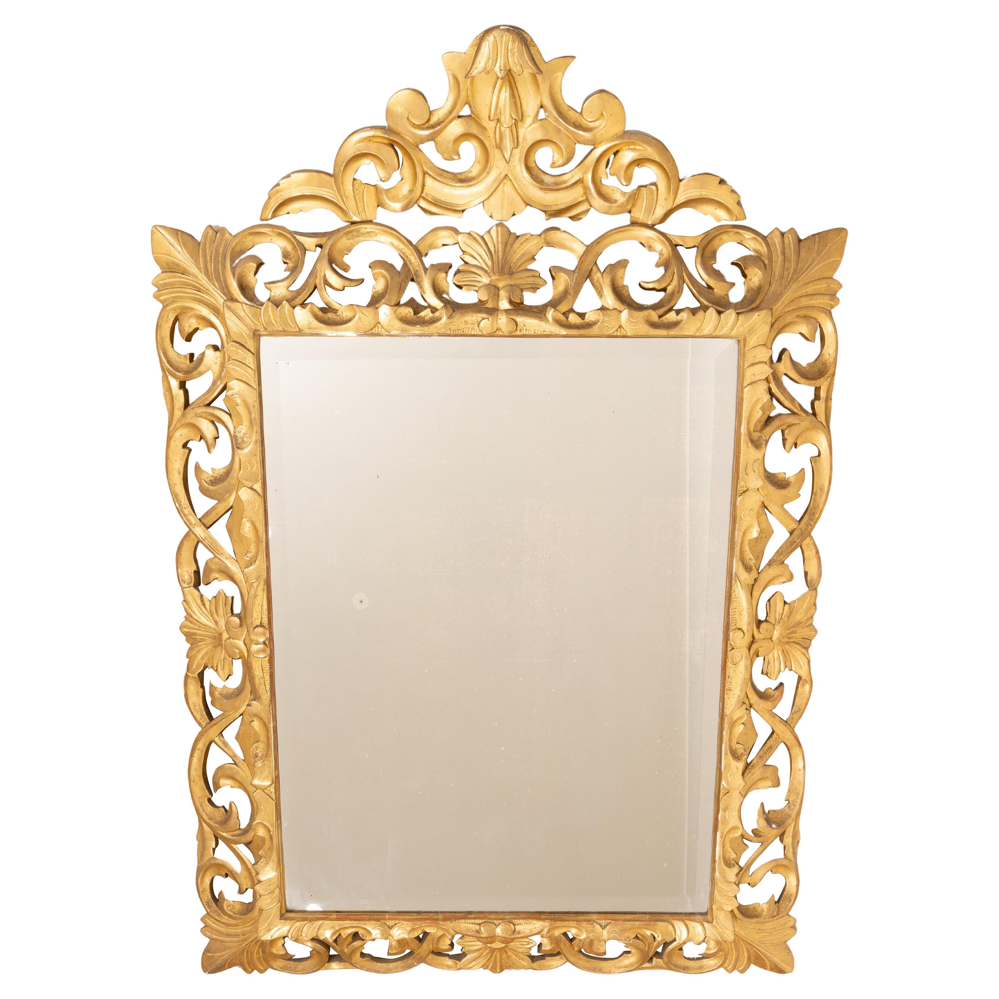 Miroir doré ancien 18ème siècle