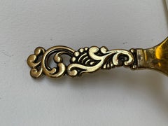 Antique Italian gilded bronze corkscrew 1930s