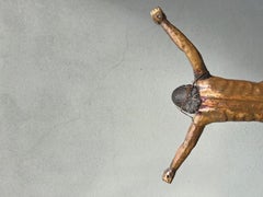 Antico Crocefisso Ligneo - policromo - buone condizioni - vari restauri - XVIII