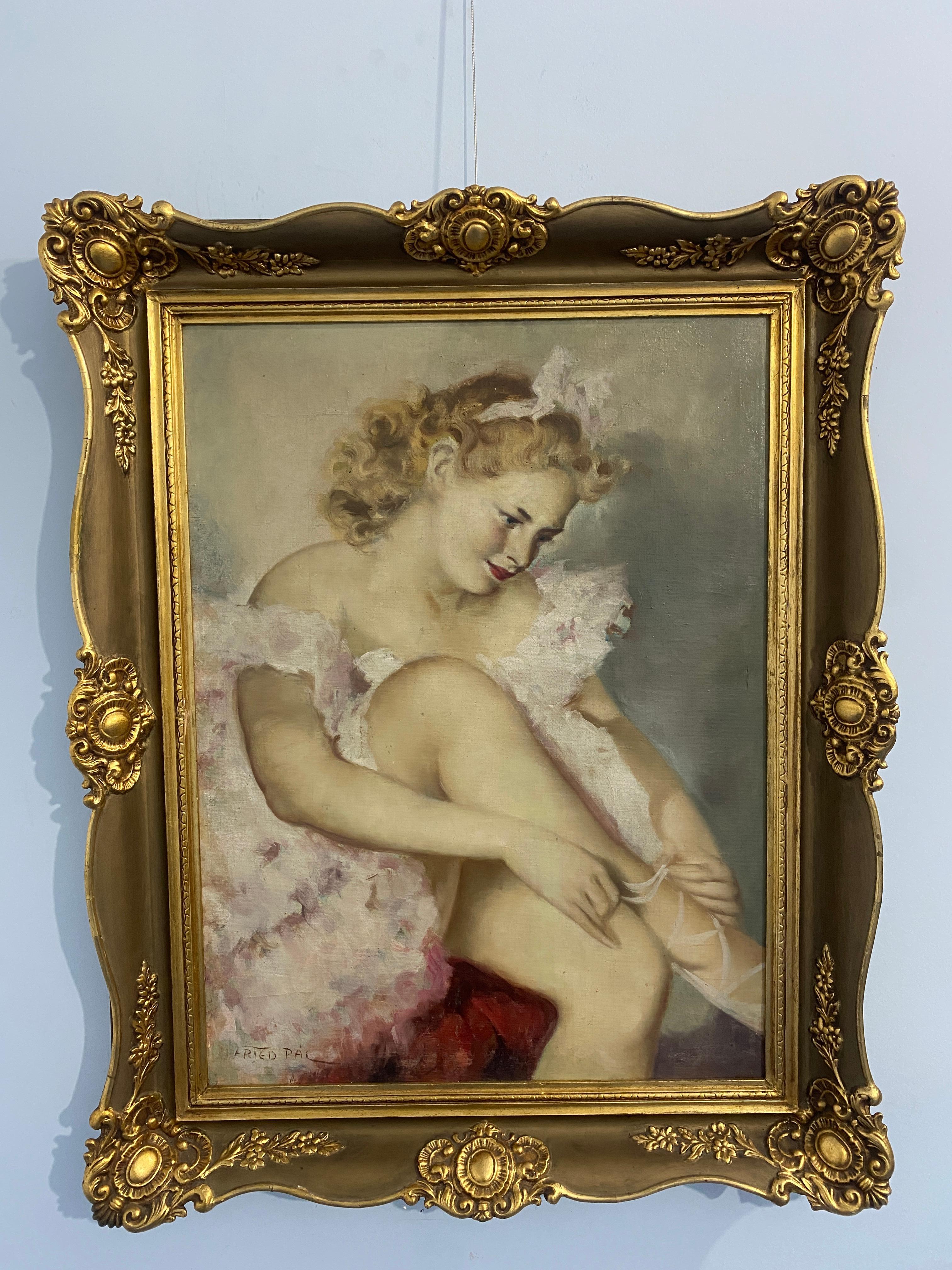 American Antique oil painting 