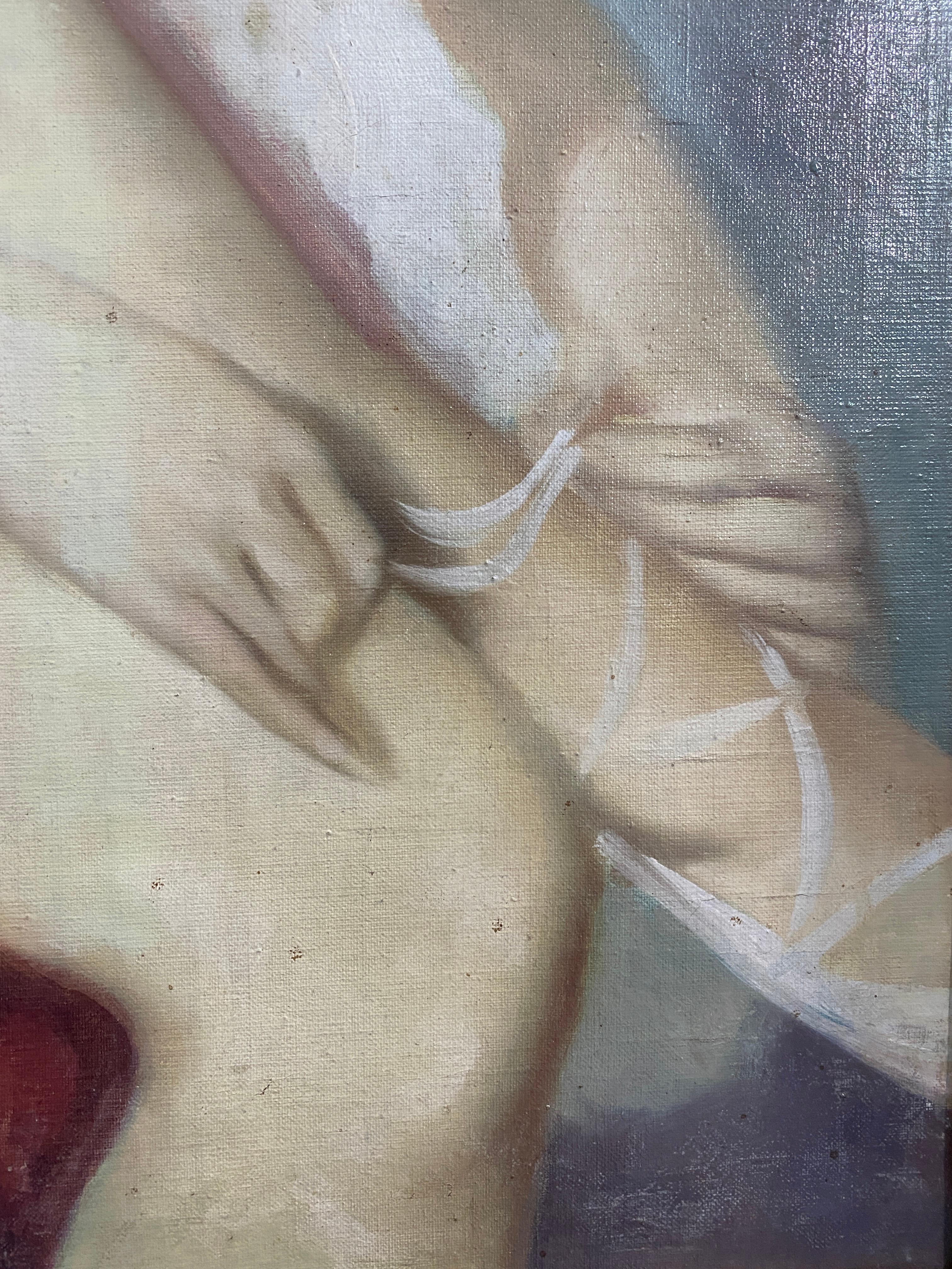 Mid-20th Century Antico Dipinto a olio 