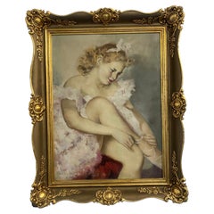 Vintage oil painting "Ballerina" signed Pal Fried