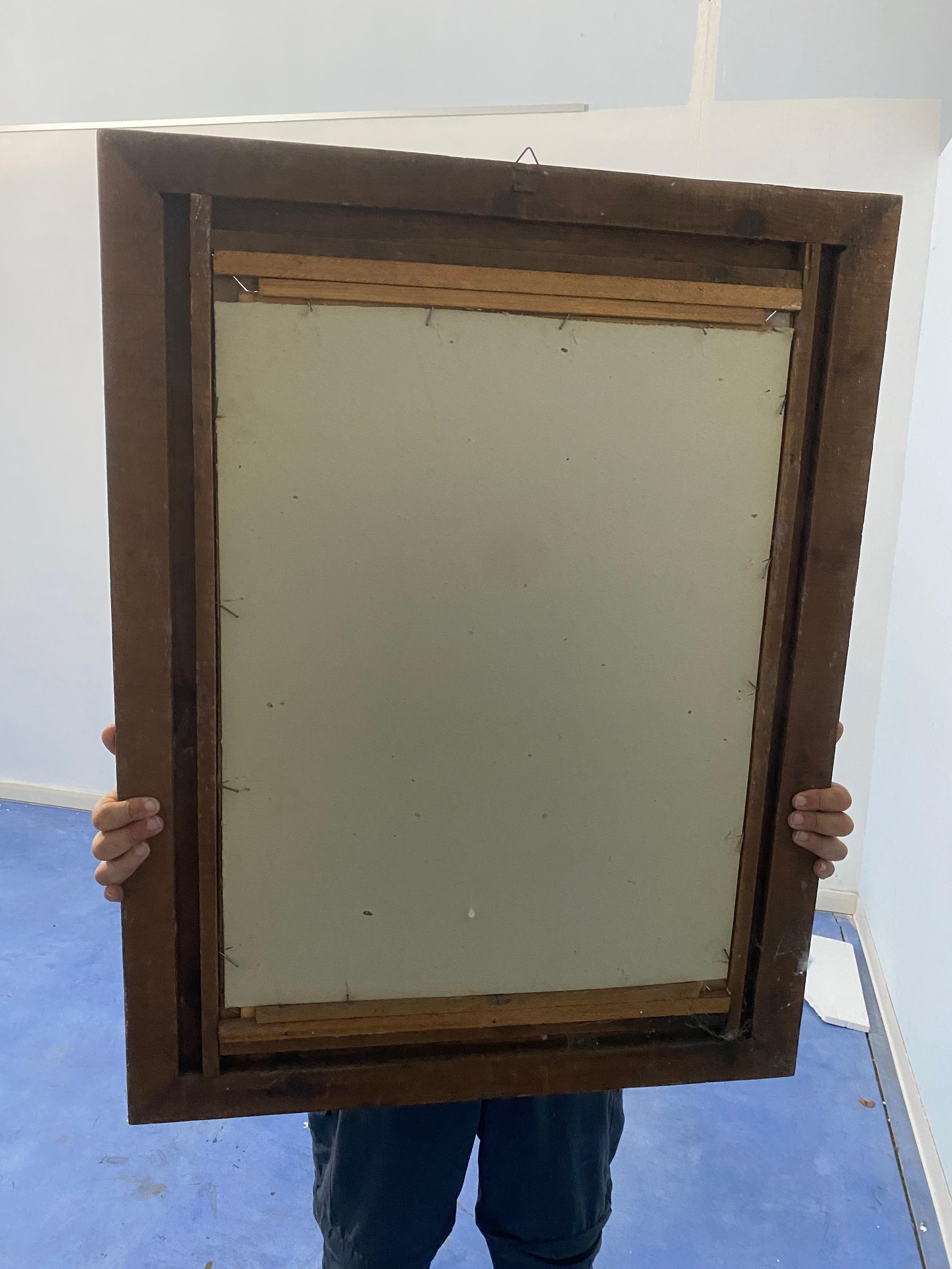 Antiguo cuadro al pastel italiano 