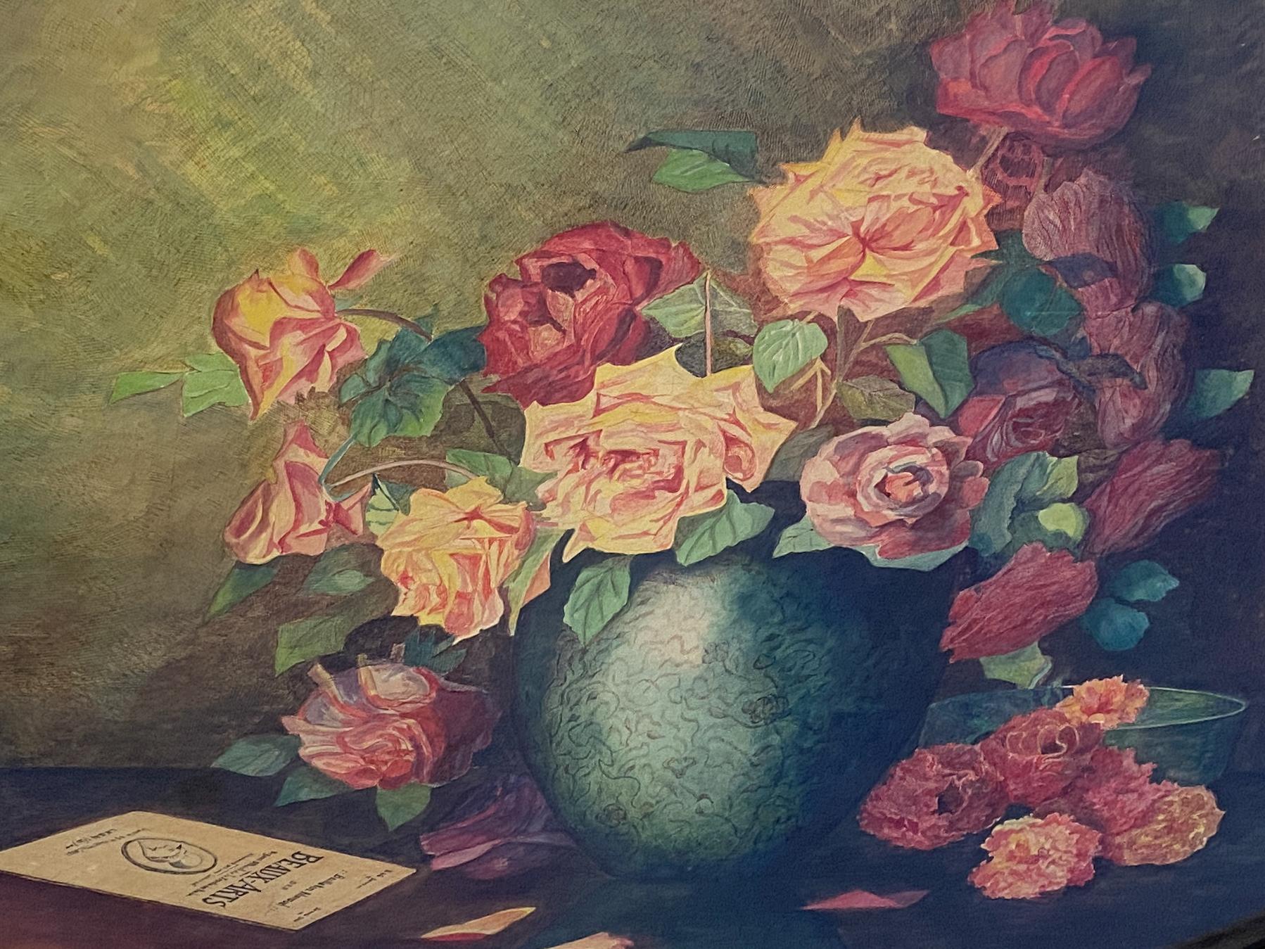 Romantic Antique watercolor painting 