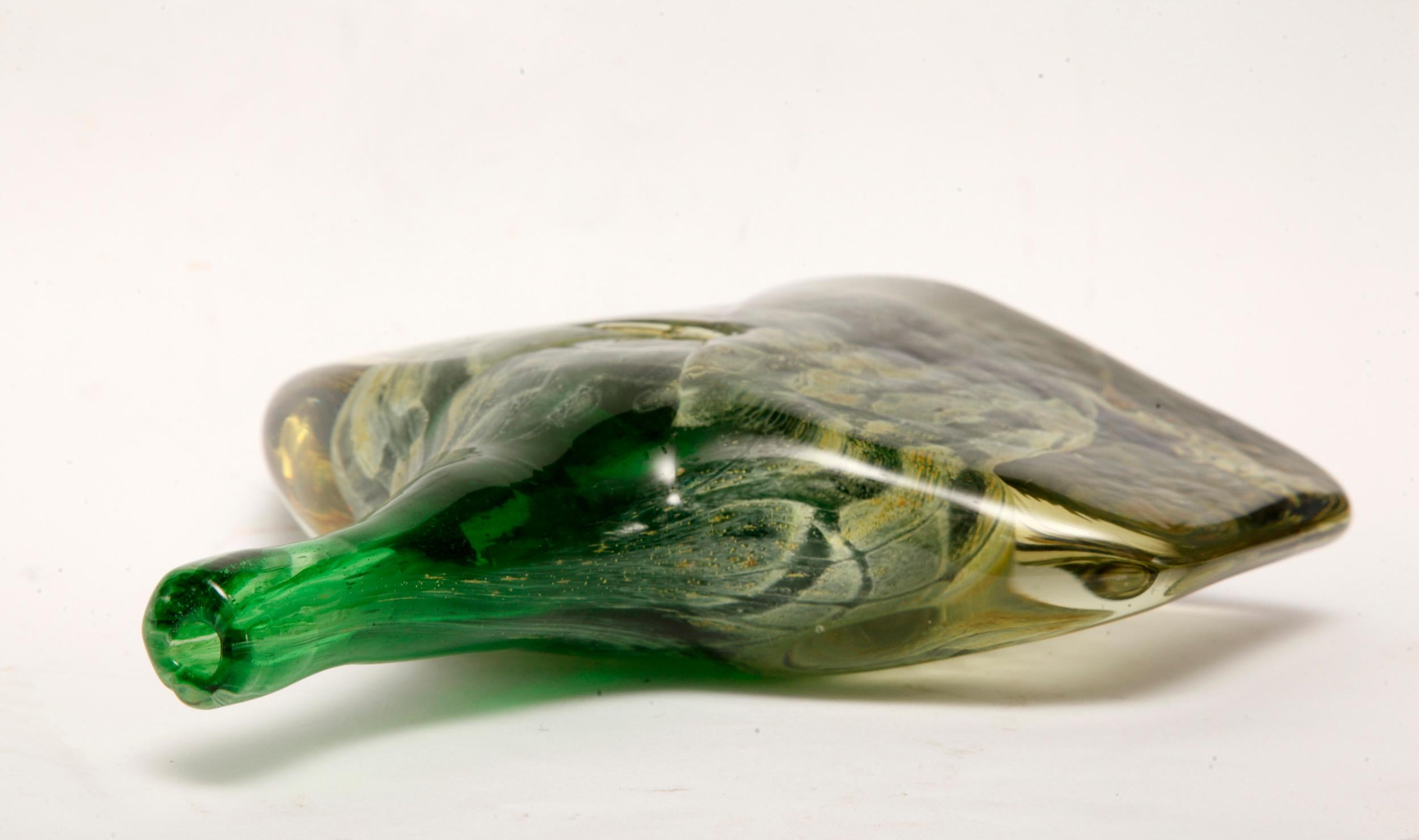 Antico Mdina Art Glass, Fish or Axe Head Vase by Michael Harris, 1970s For Sale 5