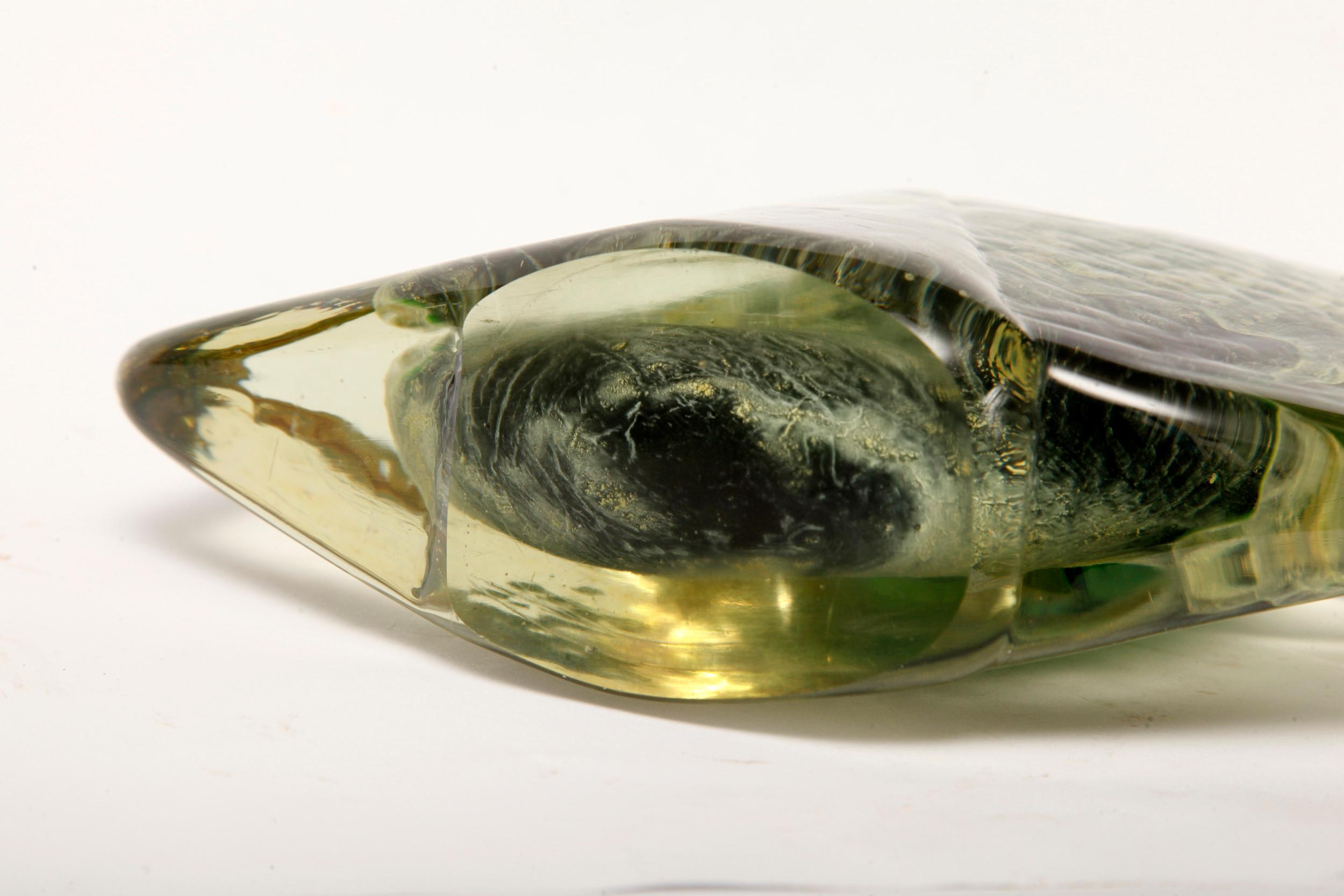 Antico Mdina Art Glass, Fish or Axe Head Vase by Michael Harris, 1970s For Sale 12