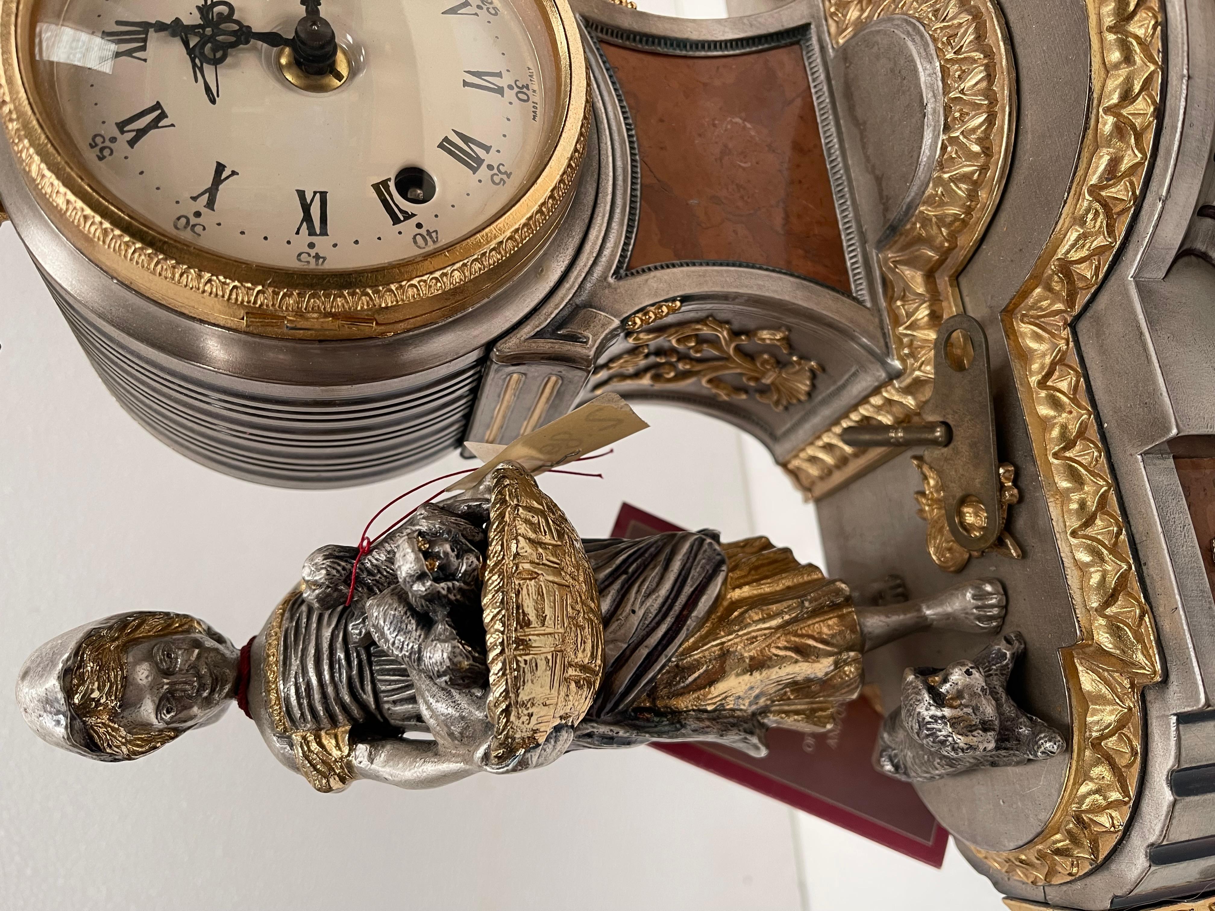 British Colonial Antico orologio oro argento  For Sale
