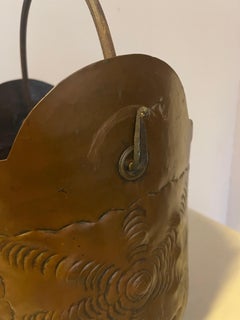 Antique copper bucket italian XIX