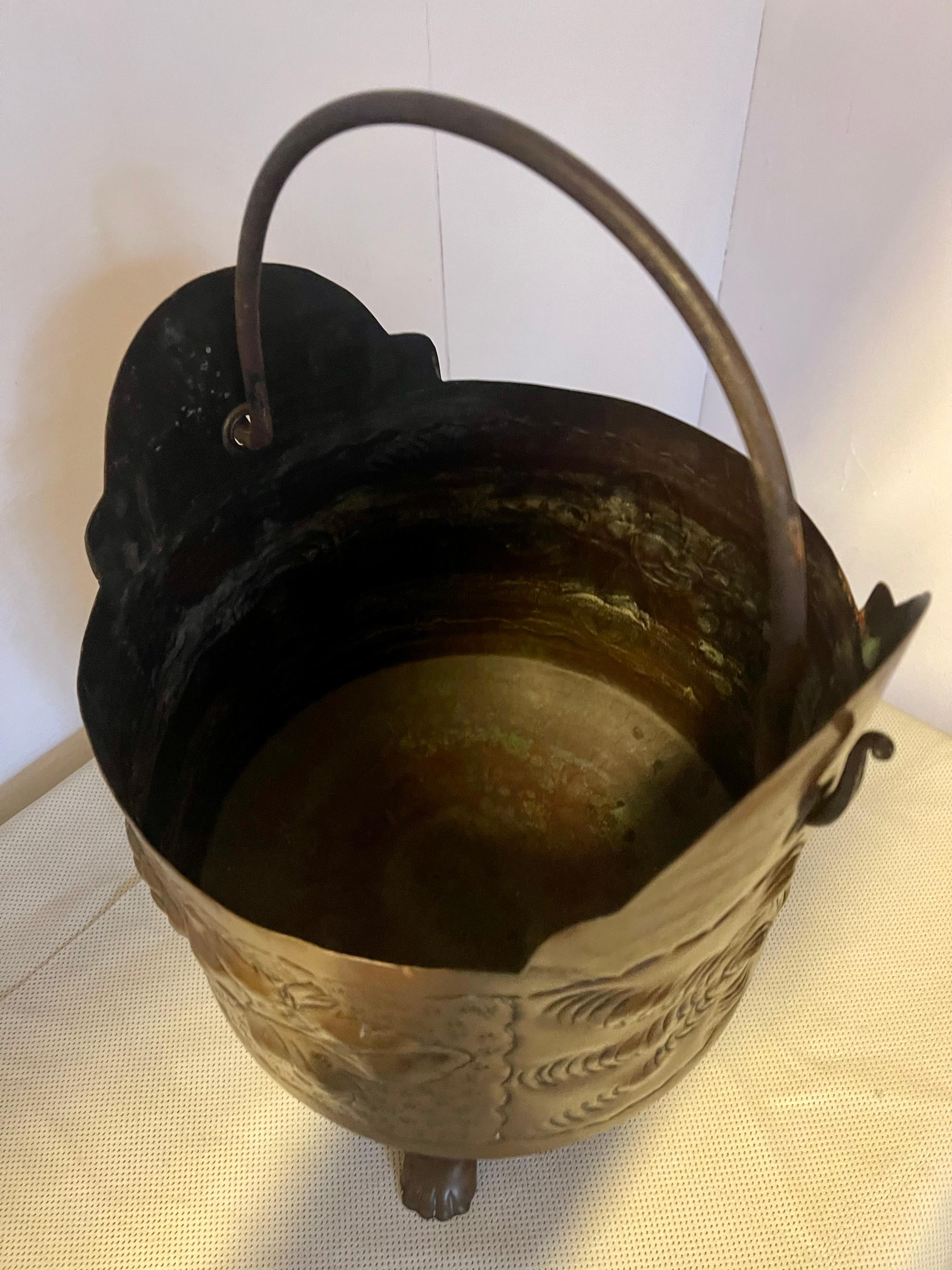 Antico secchio in rame italian XIX in vendita 2