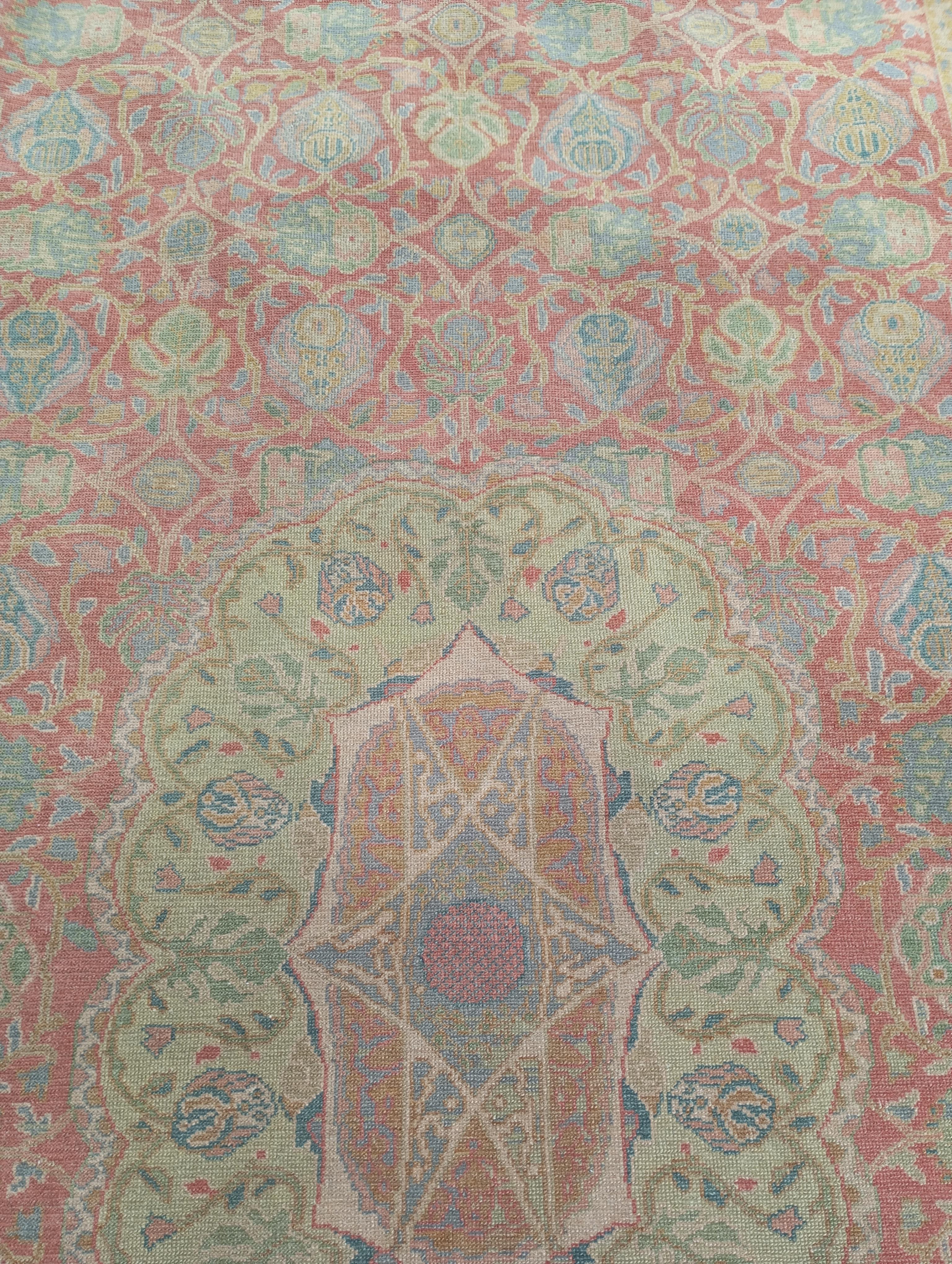 Early 20th Century Antico tappeto  Israeliano Bezalel con simboli ebraici in vendita