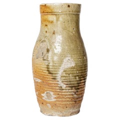 Antique antics 18th century stoneware ceramic brutalist vase from Martincamp france 