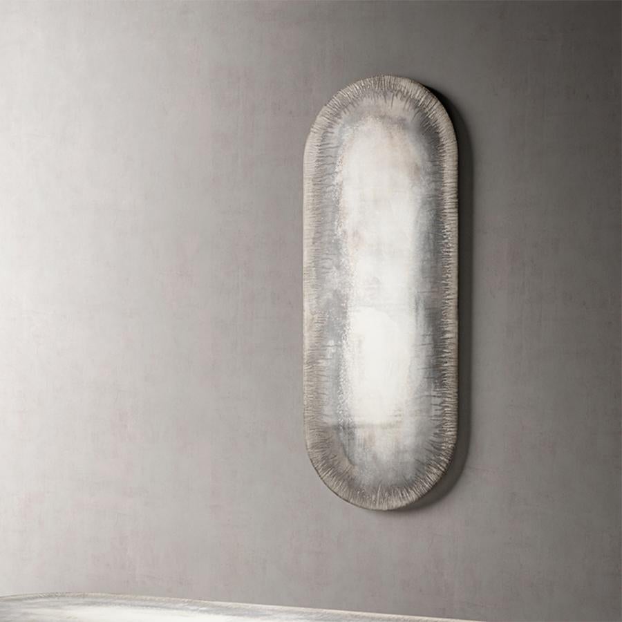 Contemporary Antigua Oval Mirror For Sale