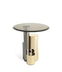 21st Century Antigua Side Table in Metal by Roberto Cavalli Home Interiors
