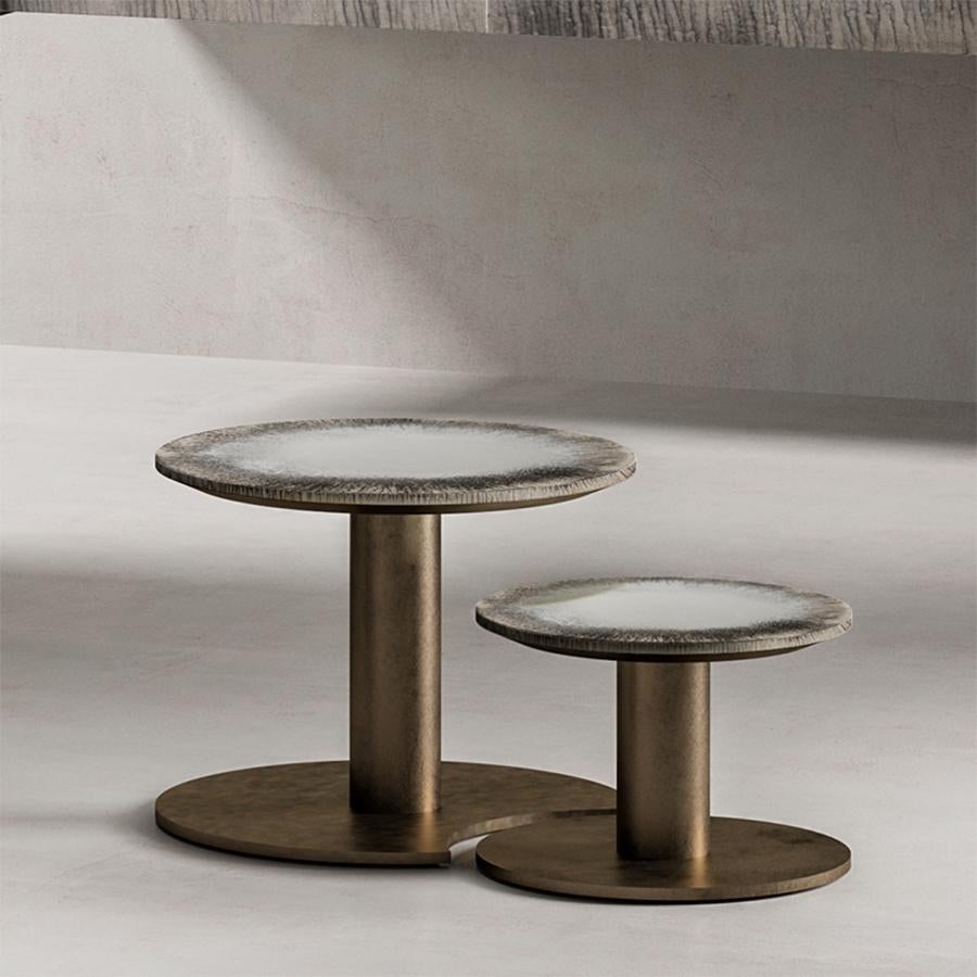 Antigue Set of 2 Side Table In New Condition For Sale In Paris, FR